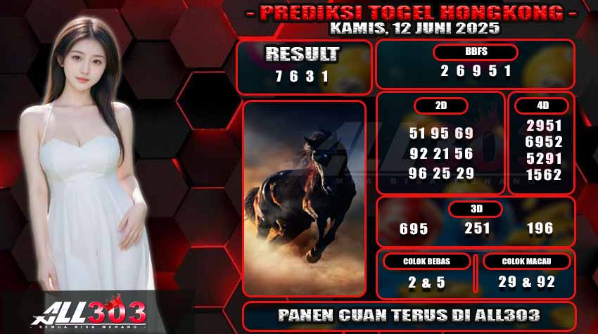 PREDIKSI TOGEL ALL303 12 JUNI