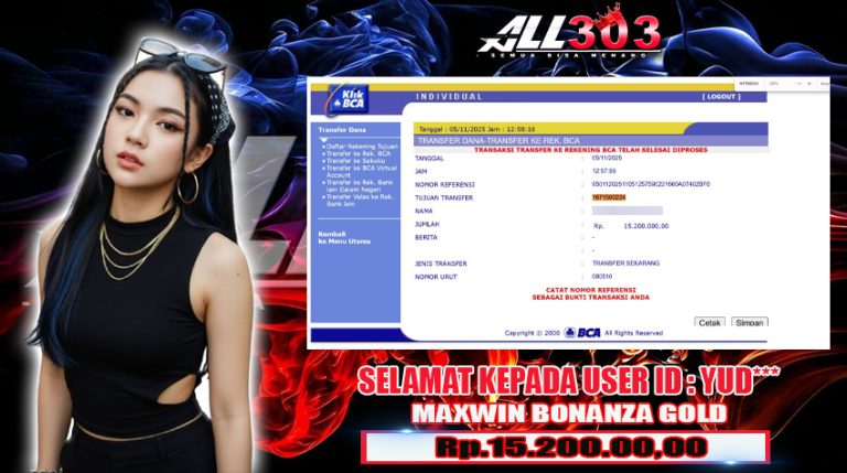 BUKTI KEMENANGAN ALL303 05 NOV