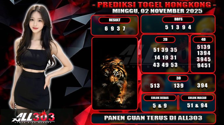 PREDIKSI TOGEL ALL303 02 NOV