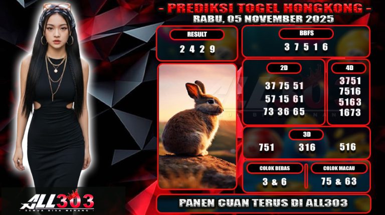 PREDIKSI TOGEL ALL303 05 NOV