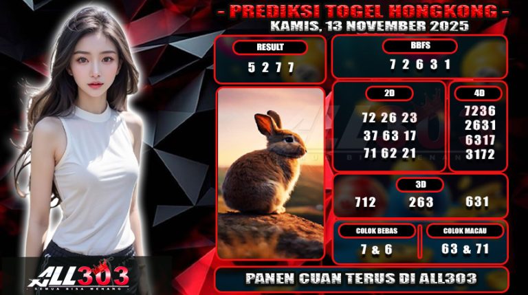 PREDIKSI TOGEL ALL303 13 NOV