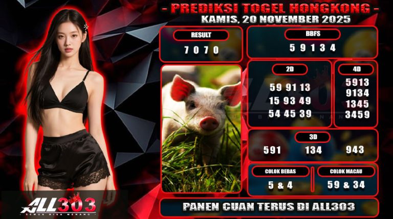 PREDIKSI TOGEL ALL303 20 NOV