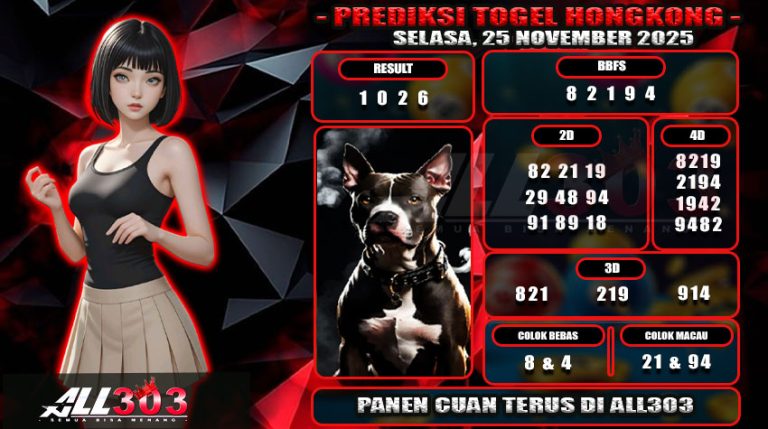 PREDIKSI TOGEL ALL303 25 NOV