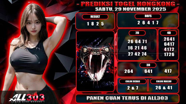 PREDIKSI TOGEL ALL303 29 NOV