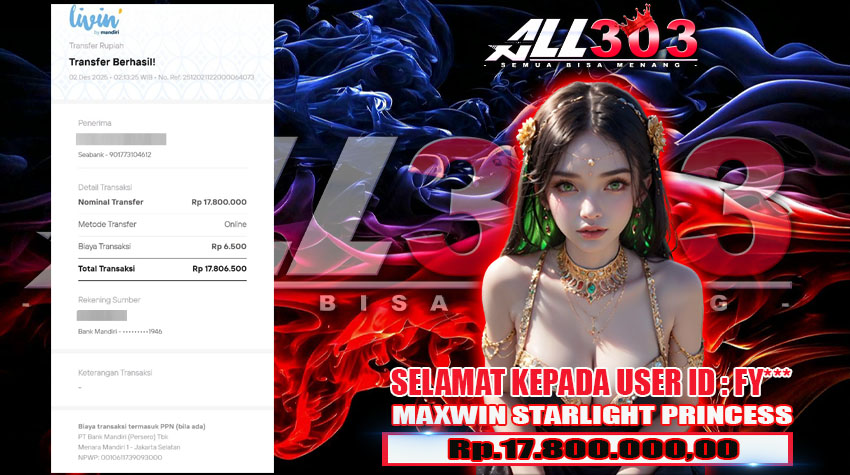 BUKTI KEMENANGAN ALL303 02 DES