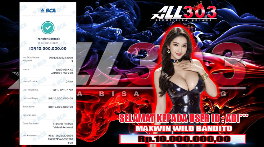 BUKTI KEMENANGAN ALL303 06 DES