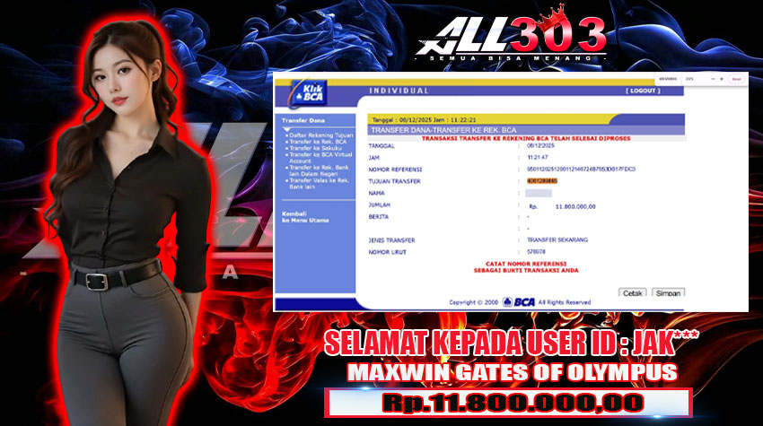 BUKTI KEMENANGAN ALL303 08 DES