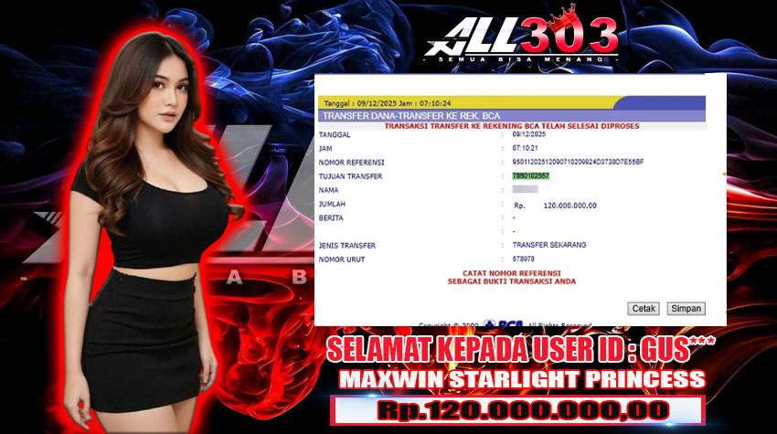 BUKTI KEMENANGAN ALL303 09 DES