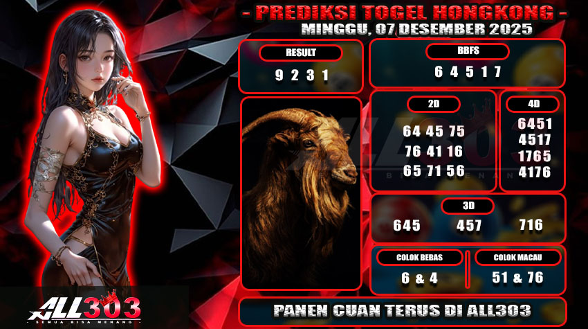 PREDIKSI TOGEL ALL303 07 DES