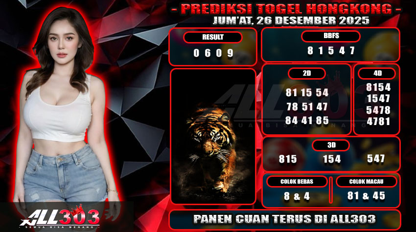 PREDIKSI TOGEL ALL303 26 DES